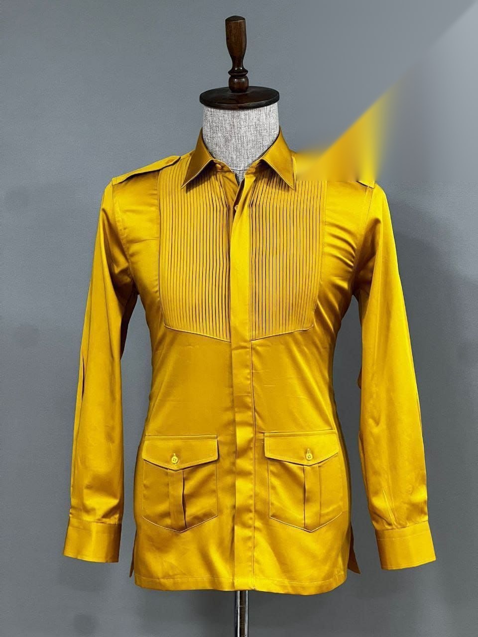 Chemise Plastron Or — or